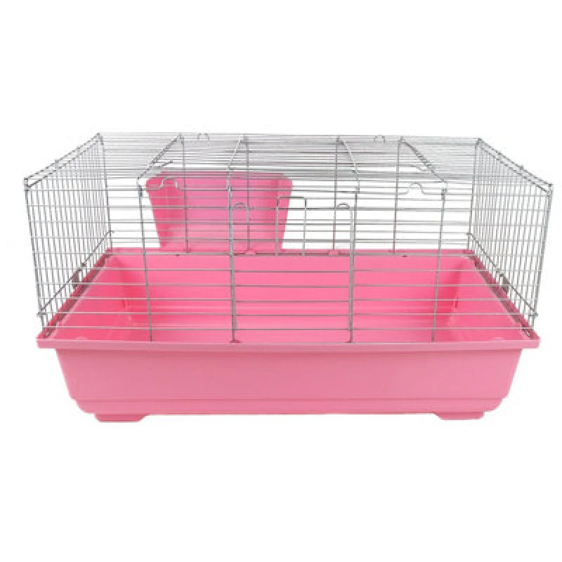 Image of Little Friends Rabbit 100 Indoor Rabbit & Guinea Pig Cage Pink