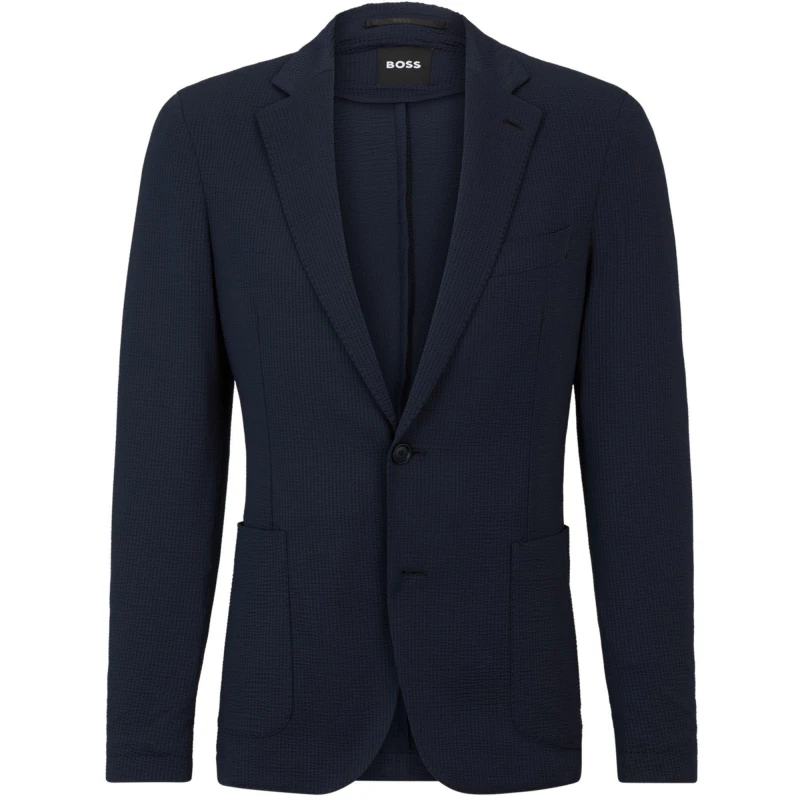 Image of Boss Mens P Hanry Junior Formal Jacket Dark Blue male 42L (52L)