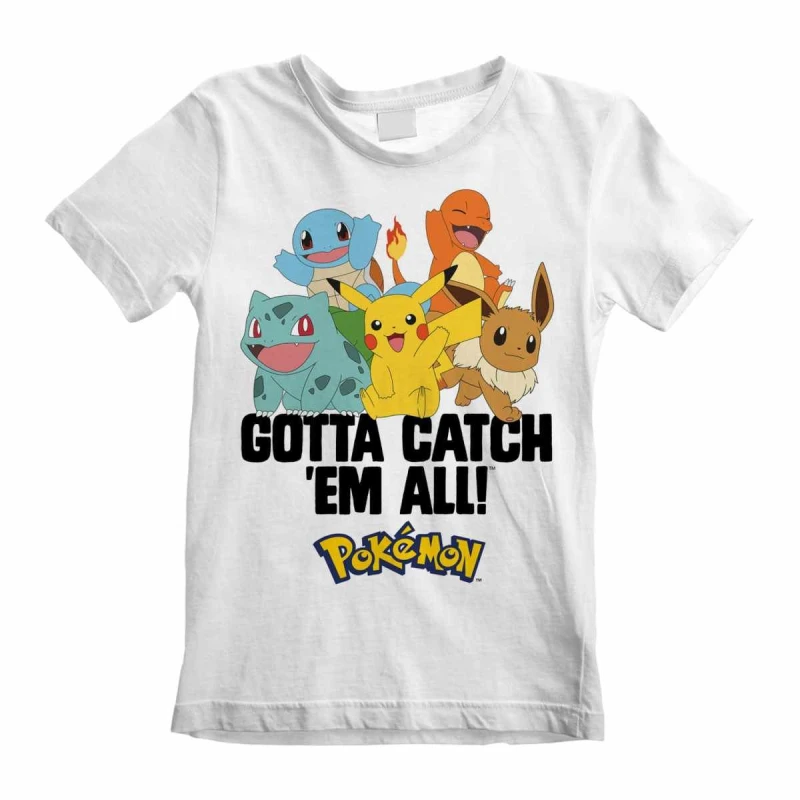 Image of Pokemon Gotta Catch Em All T-Shirt White unisex