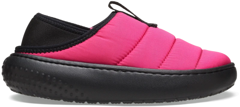 Image of Crocs Kids Classic Puff Moc Shoes Dragon Fruit / Multi C11