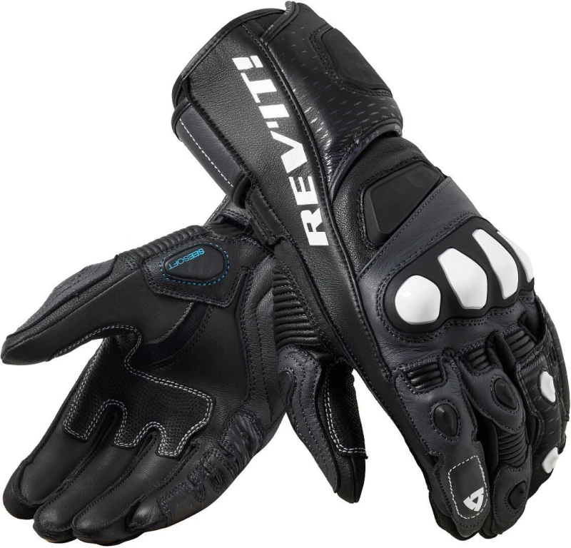 Image of Revit Control Motorcycle Gloves, black-grey, Size M for Men