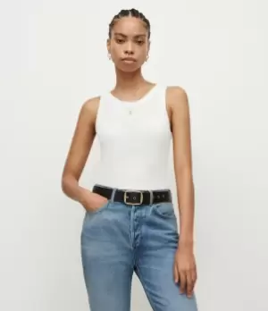 Image of AllSaints Womens Lightweight Rina Tank, White, Size: 10