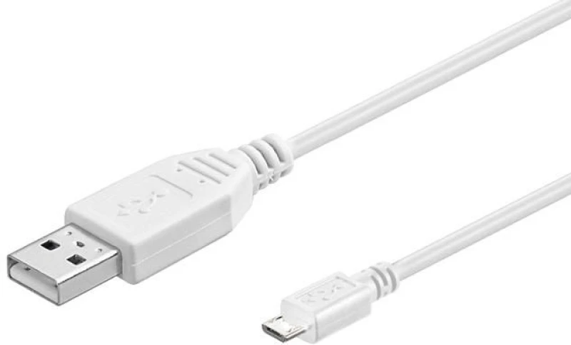 Image of Microconnect USBABMICRO5W USB cable USB 2.0 5m USB A Micro-USB B Whit