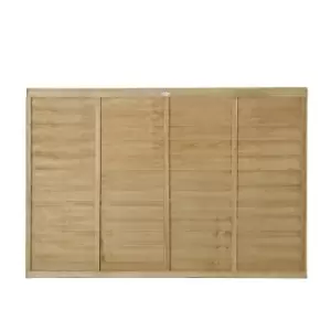 Image of 6ft x 4ft (1.83m x 1.22m) Pressure Treated Superlap Fence Panel - Pack of 5 (Home Delivery)