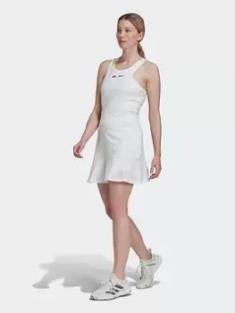 Image of adidas Tennis London Y-Dress, White, Size 2Xs, Women