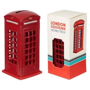 Image of Red Telephone Box Diecast London Souvenir Money Box