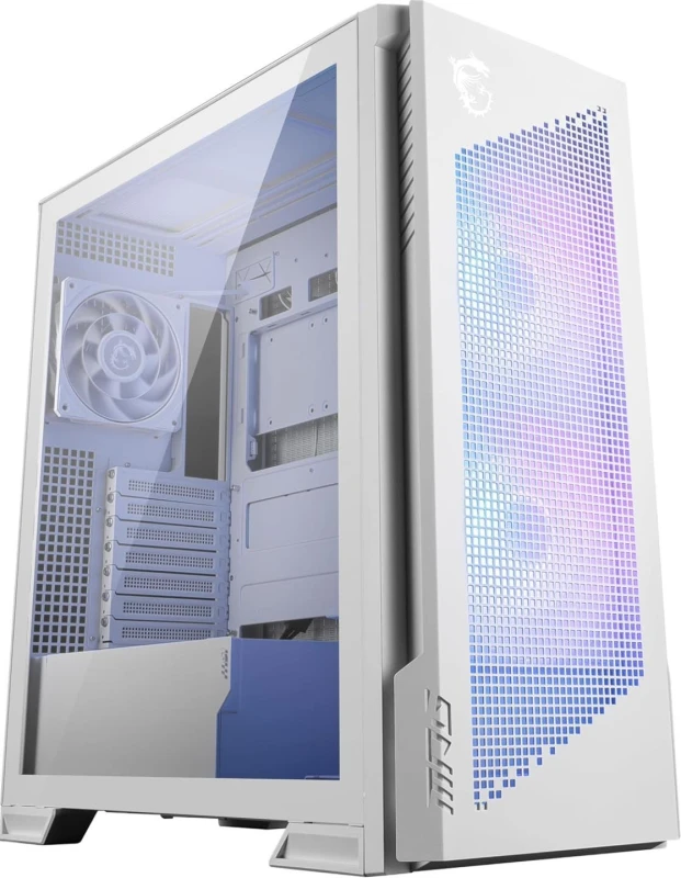 Image of MSI MPG VELOX 300R AIRFLOW PZ Tempered Glass ATX Mid Tower Gaming PC Case - White