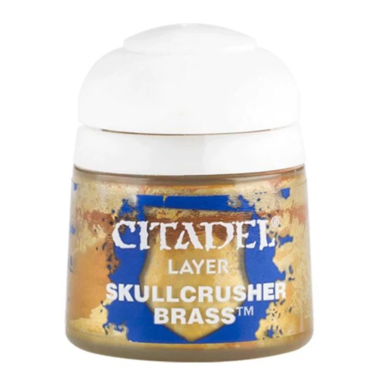 Image of Citadel Games Workshop Colour Layer: Skullcrusher Brass (12ml) Paint Multi
