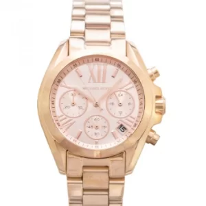 Image of Bradshaw Chronograph Rose Dial Rose Gold-tone Ladies Watch