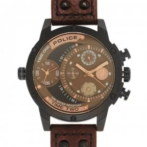 Image of 883 Police 14536 Watch - Brown 12A