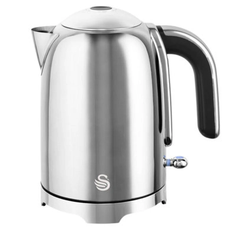 Image of Swan Solace Electric Kettle Silver 1.7L Stainless Steel 3000W Rapid Boil 360