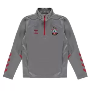 Image of Hummel Southampton FC Zip Top 2021 2022 Juniors - Grey