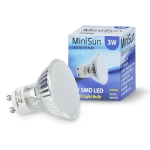 Image of 10 x 3W GU10 Cool White LED Bulbs