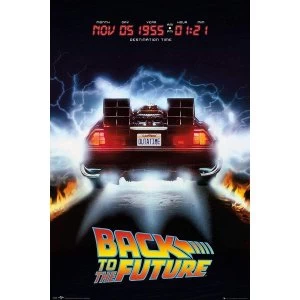 Image of Back To The Future Delorean Poster