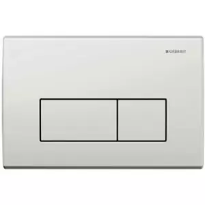 Image of Kappa50 Dual Flush Plate - White Alpine - Geberit