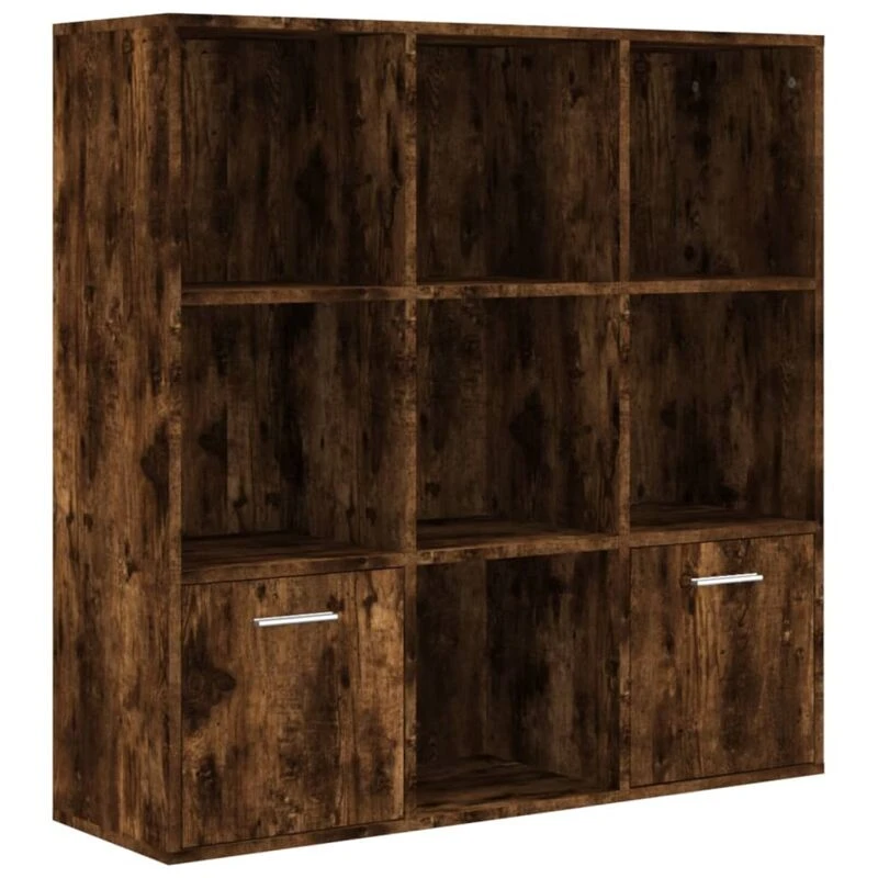 Image of VIDAXL Book Cabinet Smoked Oak 98x30x98cm Vidaxl 8720286954300