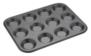 Image of Crusty Bake Non-Stick Shallow Baking Pan, Twelve Hole, 32x24cm