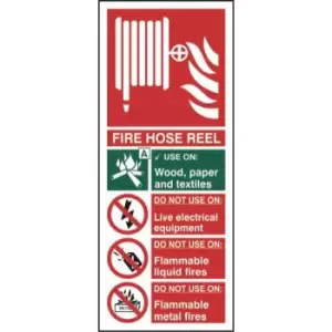 Image of Fire Hose Reel - Sign - PVC (82 x 202mm)