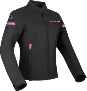Image of Bering Riva Ladies Motorcycle Textile Jacket, black-pink, Size 36 for Women, black-pink, Size 36 for Women