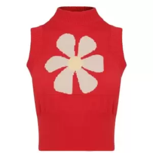 Image of Daisy Street Knitted Vest - Red
