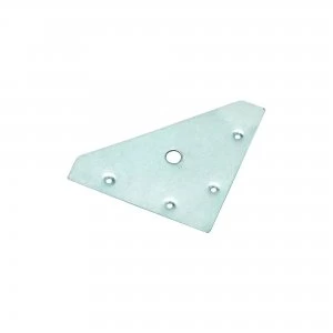 Image of Wickes 83mm Zinc Plated Corner Bracket Pack 4
