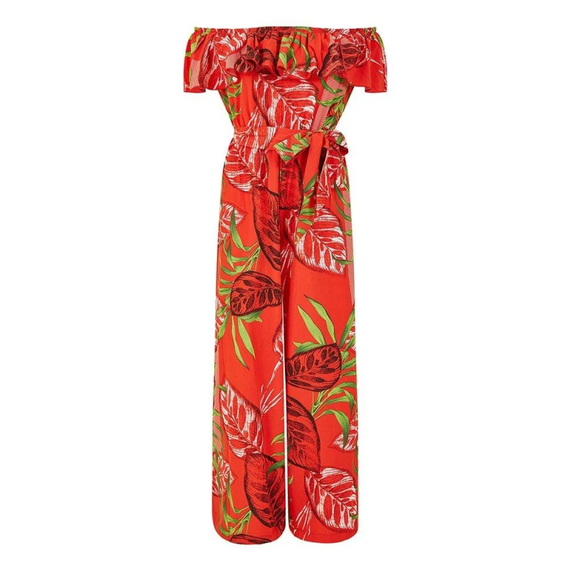 Image of Mela London Mela Bardo Jumpsuit - Red Red 8