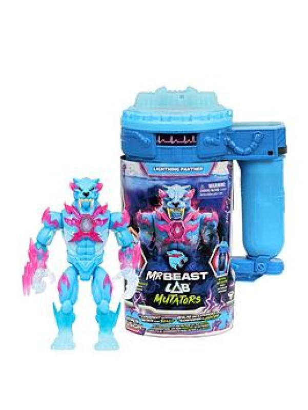 Image of MrBeast Lab Hyper Fusion Mutators Experiment & Create The Lightning Panther Add Mutation Fluid Press The Fingerprint Scanner & Reveal The Panther