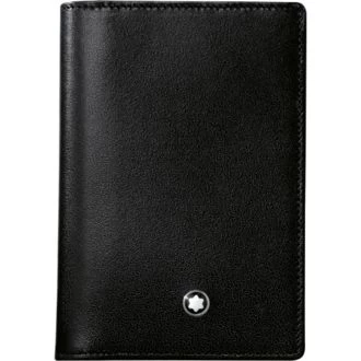 Image of Mont Blanc - Meisterstuck Business Card Holder With Gusset - Card Holders - Black
