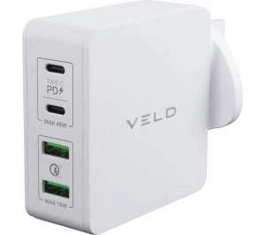 Image of VELD Super-Fast 4-port USB Wall Charger