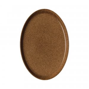 Image of Denby Studio Craft Chestnut Medium Oval Tray