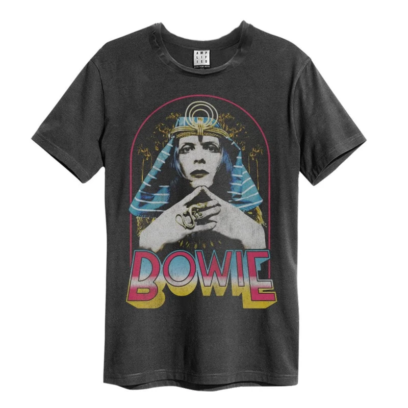 Image of Amplified Amplified Men Sphinx David Bowie T-Shirt in Charcoal Size: Small Charcoal S Male 5063470408467