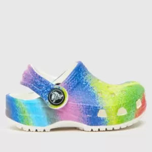 Image of Crocs Multi Classic Spray Clog Girls Toddler Sandals