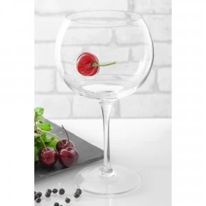 Image of Ice and Slice Balloon Copa Glass with Cherry Detail