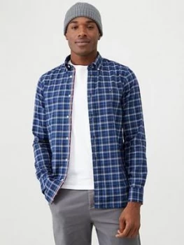 Image of Tommy Hilfiger Checked Long Sleeved Shirt - Blue