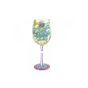 Image of Happy Birthday Wine Glass By Lolita
