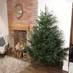 Image of 7ft 210cm Green Glenshee Spruce Artificial Christmas Tree PE and PVC Mix Natural Look
