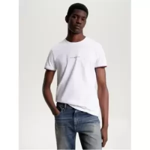 Image of Tommy Hilfiger Tommy Logo Tipped Tee - White