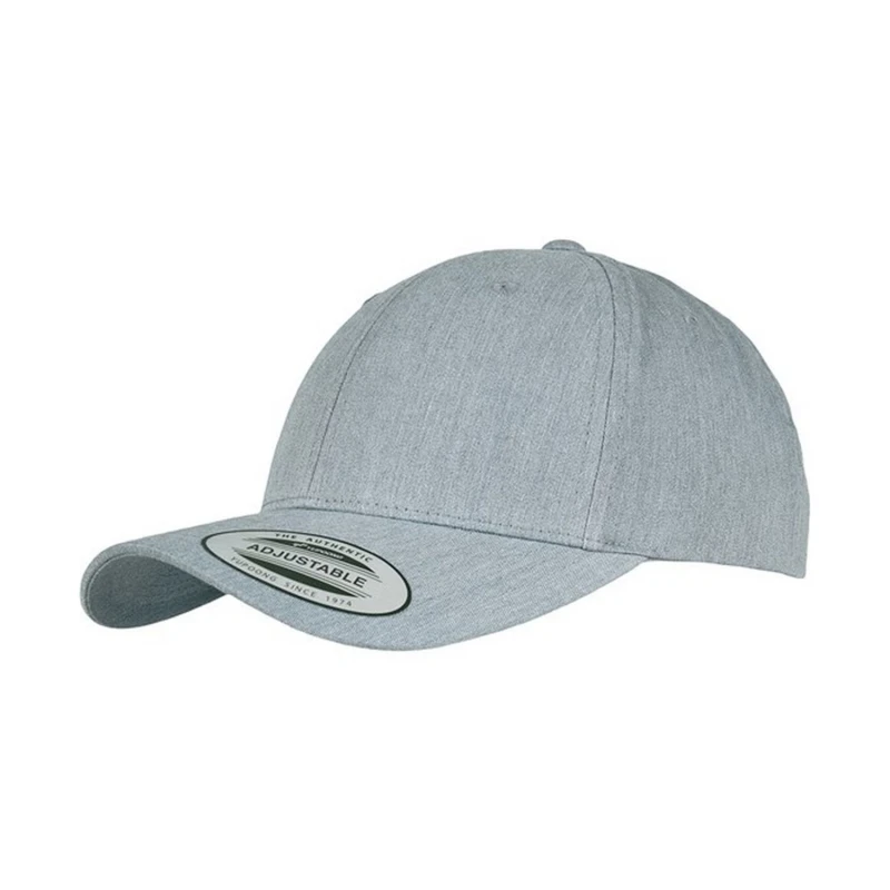 Image of Yupoong Mens Flexfit Classic Curved Snapback Cap in Grey Grey Male One Size