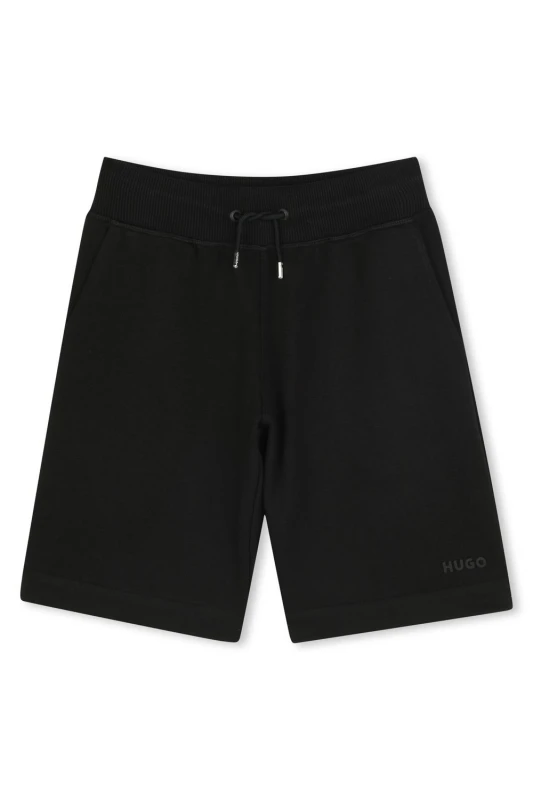 Image of Hugo Mens Logo Short Black Size: 16 Years Black Male 16 Years