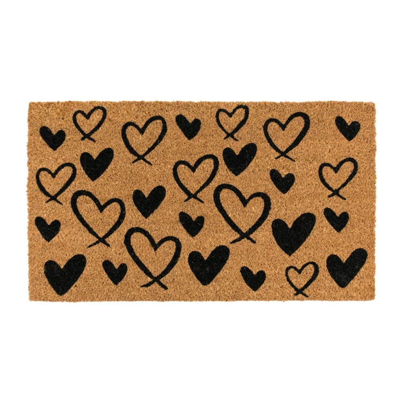 Image of JVL Latex Coir - Hearts 40x70cm Multi unisex 40x70