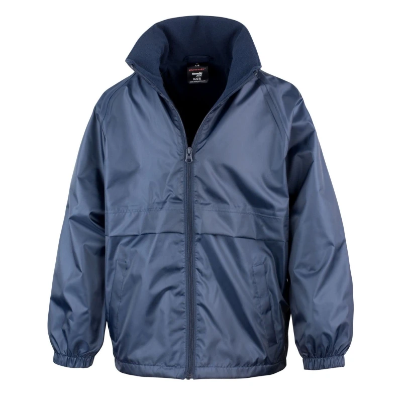 Image of Result Core Microfleece Lined Jacket in Navy Size: 3-4 Years Navy Unisex 3-4 Years