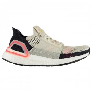 Image of adidas UltraBoost 19 Ladies Running Shoes - Brown/Wht/Red