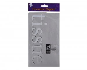 Image of Creative Tissue Paper Pack of 10 Silver