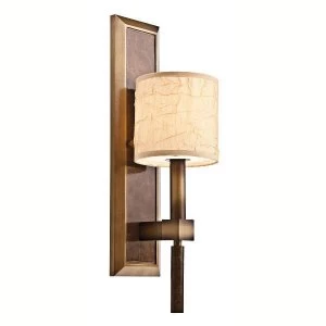 Image of 1 Light Indoor Wall Light Bronze, Beige, E14