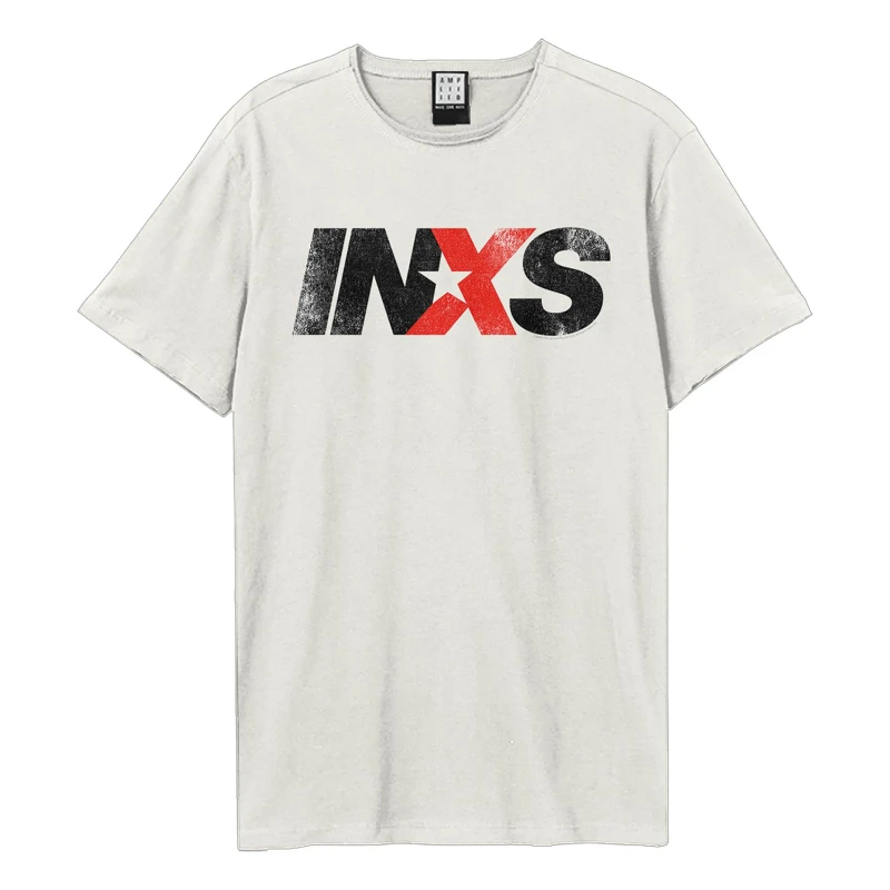 Image of Amplified Amplified Men INXS Logo T-Shirt in White Size: X-Small White XS Male 5063750771489