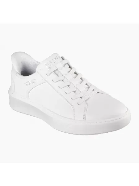 Image of Skechers Court Break Double Vented Slip-ins Trainers White 12 UK