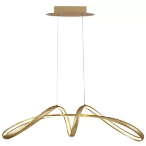 Image of Large Oval Ceiling Pendant, 1 x 39W LED, 3000K, 1950lm, Sand Gold - Luminosa Lighting