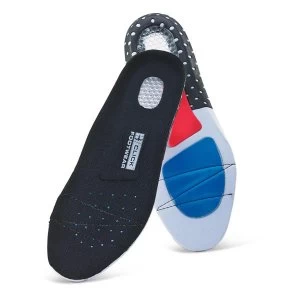 Image of Click Footwear Gel Insoles Pair Size 3 Black RedBlue Ref CF100003 Up to