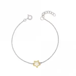 Image of Recycled Silver & Gold Plated Star Bracelet B5371