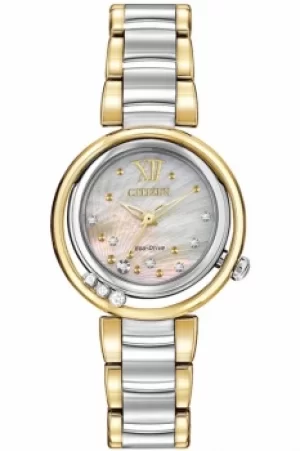 Image of Ladies Citizen L Sunrise Diamond Watch EM0324-58D